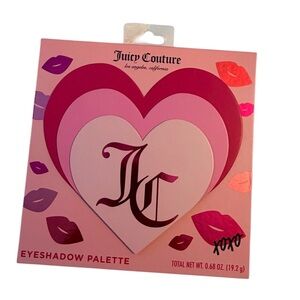 Juicy Couture Eyeshadow Palette XOXO Pink Heart Makeup Palette 16 Colors